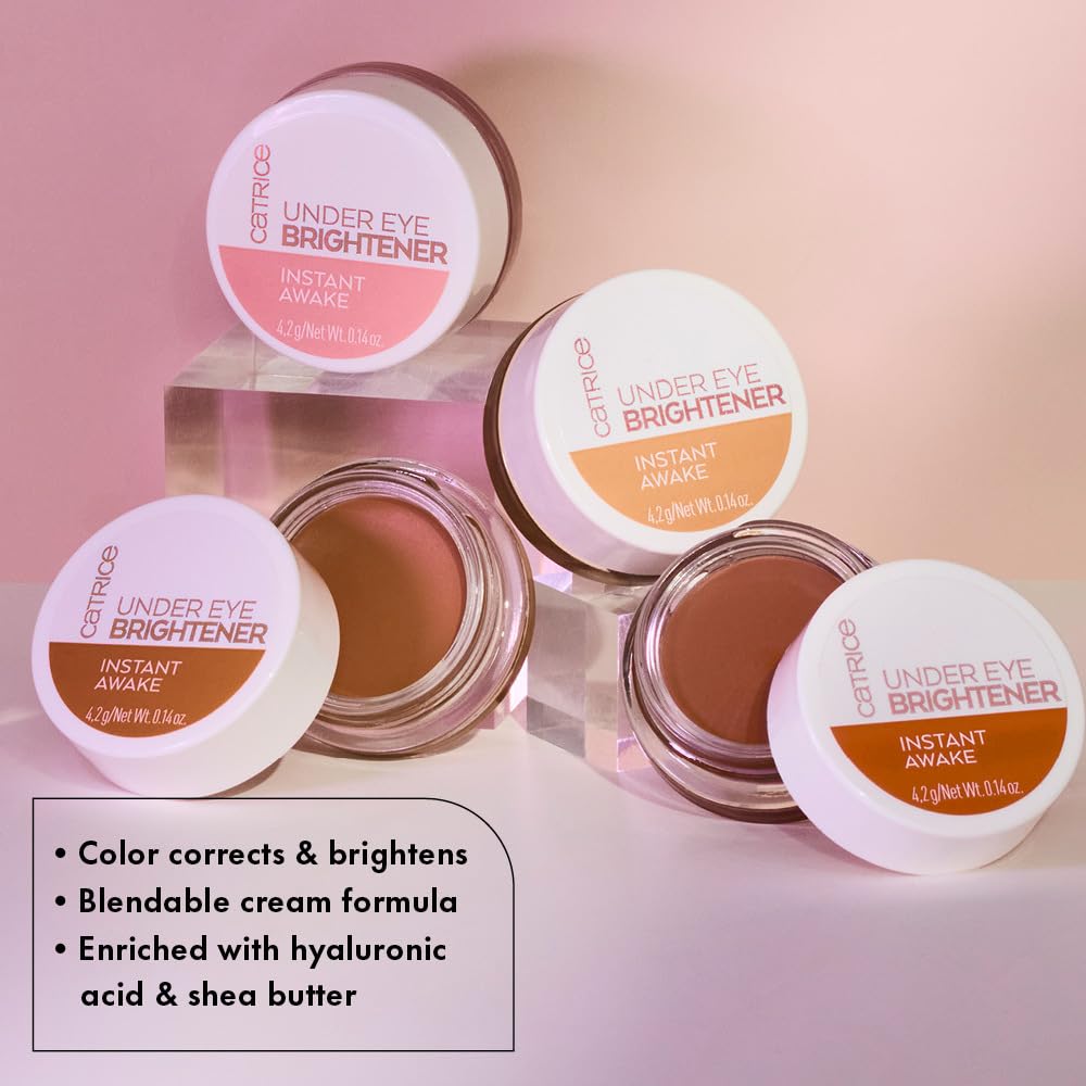 Catrice | Under Eye Brightener | Conceal & Brighten Dark Circles | With Hyaluronic Acid & Shea Butter | Vegan, Cruelty Free & Paraben Free