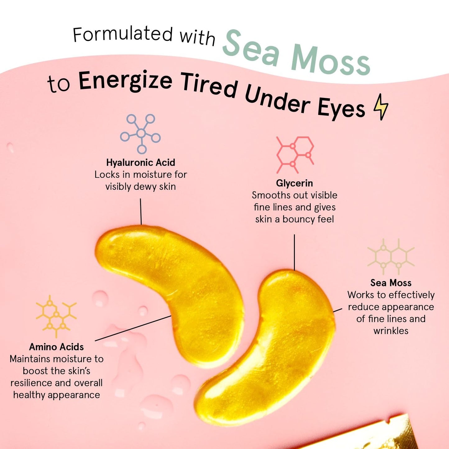 grace & stella Award Winning Under Eye Mask - Travel Essentials - Birthday Gifts for Women - Gel Eye Patches for Dark Circles, Puffy Eyes, Wrinkles, Undereye Bags - Vegan - Self Care