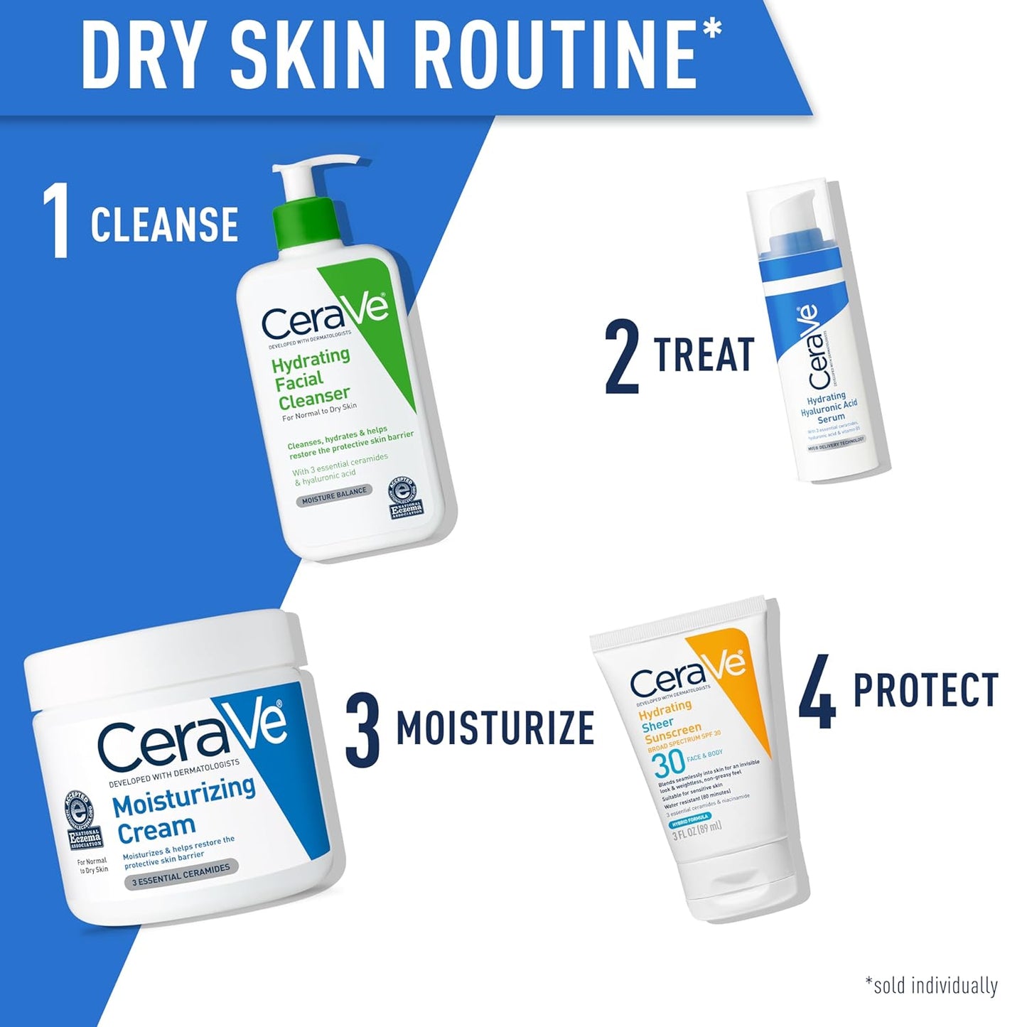 CeraVe Moisturizing Cream, Body and Face Moisturizer for Dry Skin, Body Cream with Hyaluronic Acid and Ceramides, Daily Moisturizer, Oil-Free, Fragrance Free, Non-Comedogenic