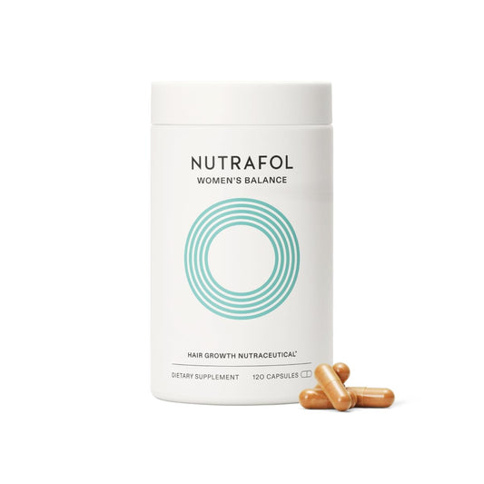 Nutrafol Women's Balance Hair Growth Supplements, Ages 45 and Up, Clinically Proven for Visibly Thicker Hair and Scalp Coverage, Dermatologist Recommended