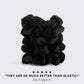 Kitsch Satin Scrunchies for Women - No Crease Hair Ties for Girls | Scrunchies For All Hair Types and Textures, Perfect for Day or Night - 5 Pcs, Black