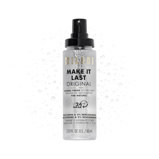 Milani Setting Spray + Primer, Make It Last Original - Natural Finish with Niacinamide for Hydration, Setting Spray for Makeup and Face Primer