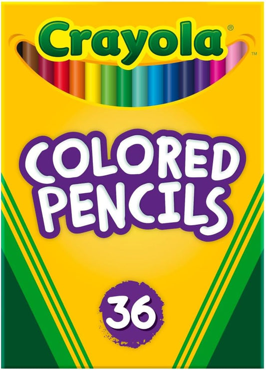 Crayola Colored Pencils (36ct), Kids Pencils Set, Arts & Crafts Supplies, Coloring Book Pencils, Gifts for Kids & Toddlers,