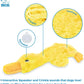 Best Pet Supplies Crinkle Dog Toy for Small, Medium, and Large Breeds, Cute No Stuffing Duck with Soft Squeaker, Fun for Indoor Puppies and Senior Pups, Plush No Mess Chew and Play