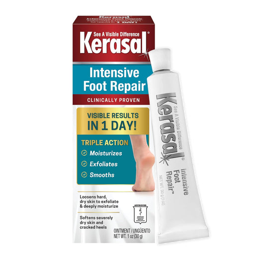 erasal Intensive Foot Repair, Skin Healing Ointment for Cracked Heels and Dry Feet,