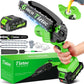 Tietoc Chainsaw 6 Inch Mini Electric Chainsaw Cordless Battery Powered, Hand Held Saw for Wood/Trees Trimming, Tools for Household and Garden, Chain Saw Gift for Men Dad Husband Fathers Gardener 2025v