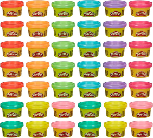 Play Doh Bulk Handout 42-Pack of 1-Ounce Modeling Compound Cans, Non Candy Halloween Handout Toys & Party Favors, Kids Arts & Crafts, Preschool Toys