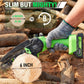 Tietoc Chainsaw 6 Inch Mini Electric Chainsaw Cordless Battery Powered, Hand Held Saw for Wood/Trees Trimming, Tools for Household and Garden, Chain Saw Gift for Men Dad Husband Fathers Gardener 2025v