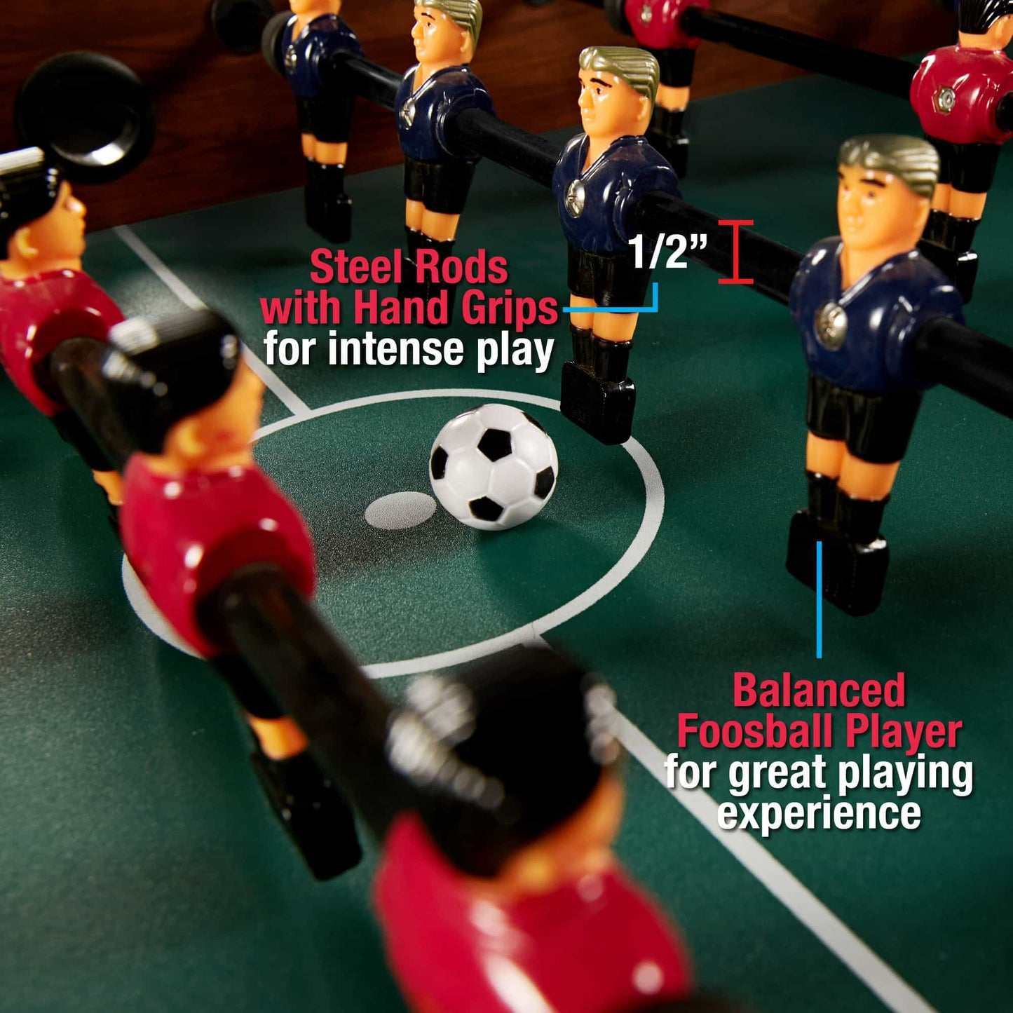 High Quality MD Sports 54" 4-in-1 Combo Game Table, Foosball, Hockey, Table Tennis, Billiards